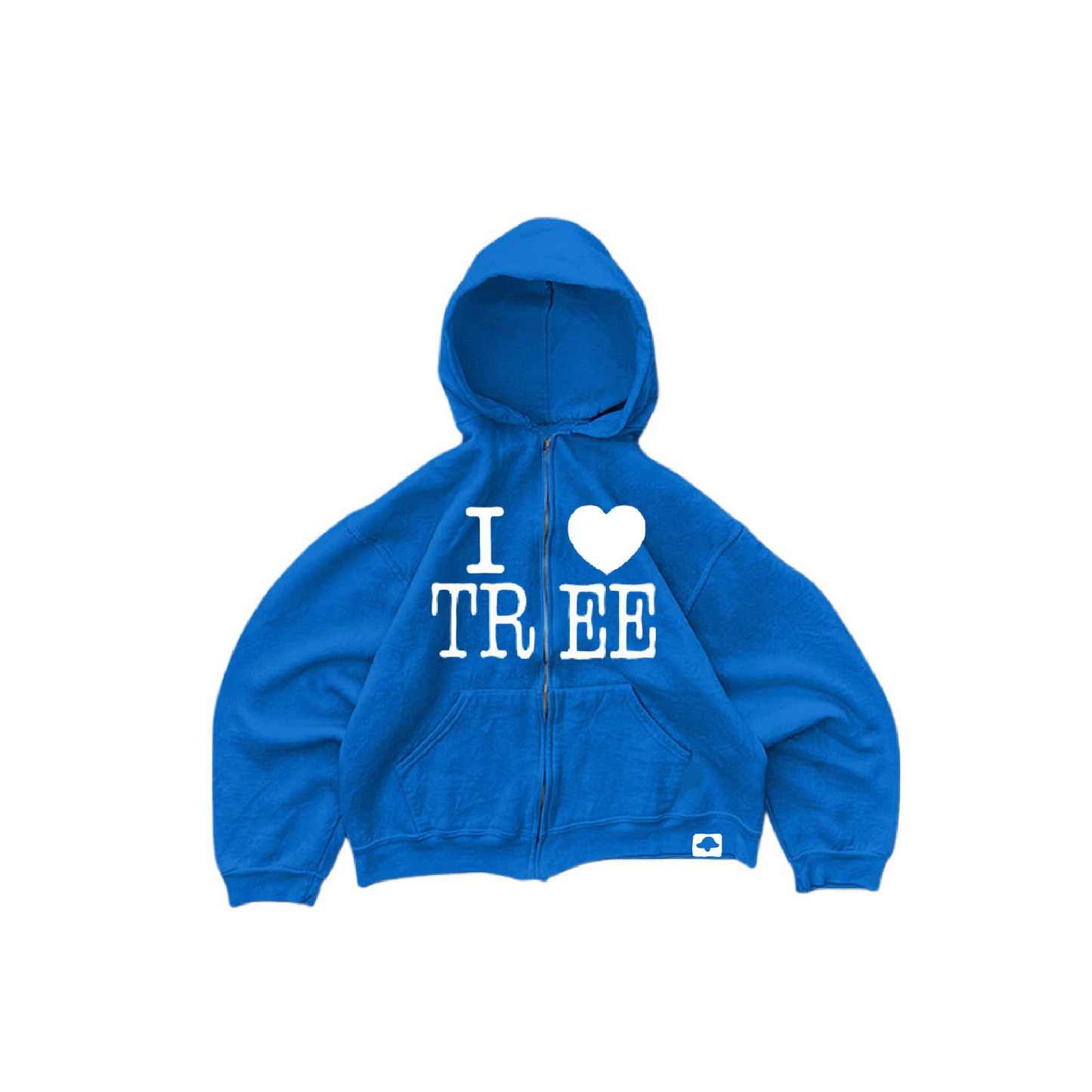 VINTAGE HEAVYWEIGHT 'I HEART TREE' ZIP-UP JACKET
