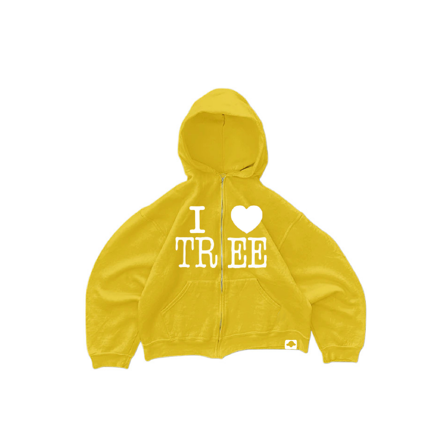 VINTAGE HEAVYWEIGHT 'I HEART TREE' ZIP-UP JACKET
