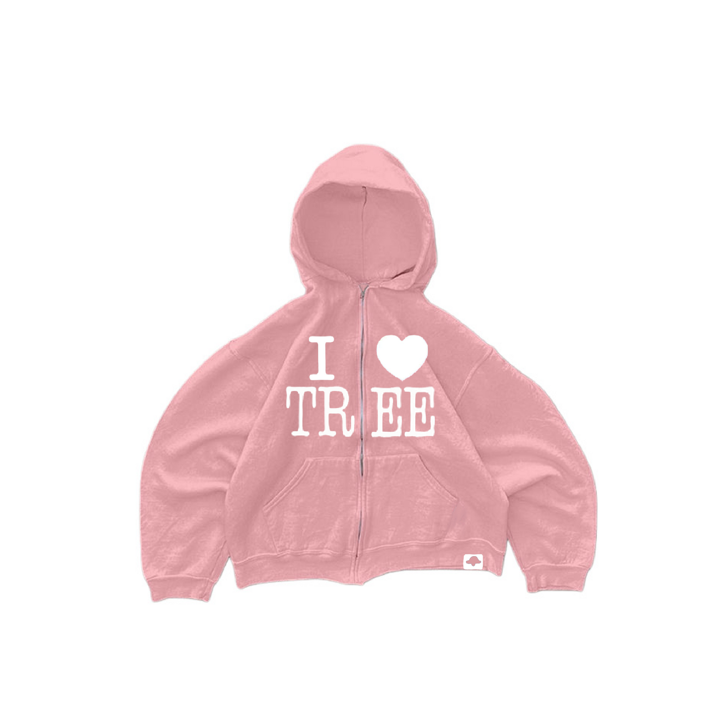 VINTAGE HEAVYWEIGHT 'I HEART TREE' ZIP-UP JACKET