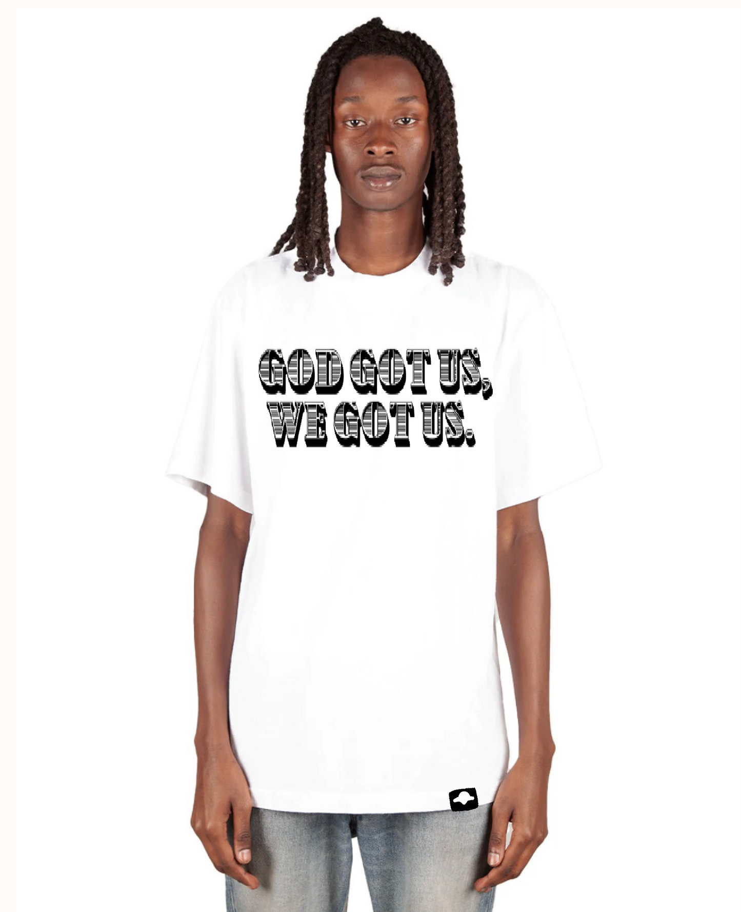 'GOD GOT US, WE GOT US.' TEE v1 (TREE AFFIRMATIONS™️)