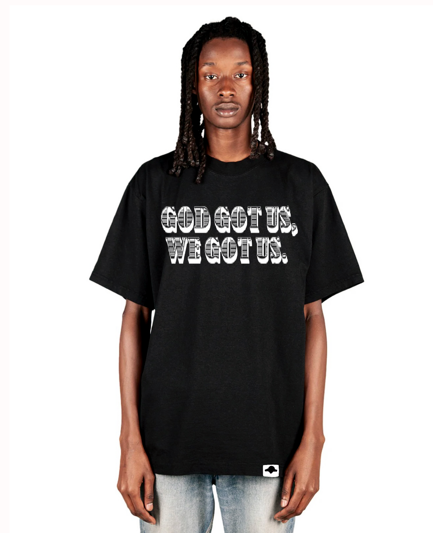 'GOD GOT US, WE GOT US.' TEE v1 (TREE AFFIRMATIONS™️)