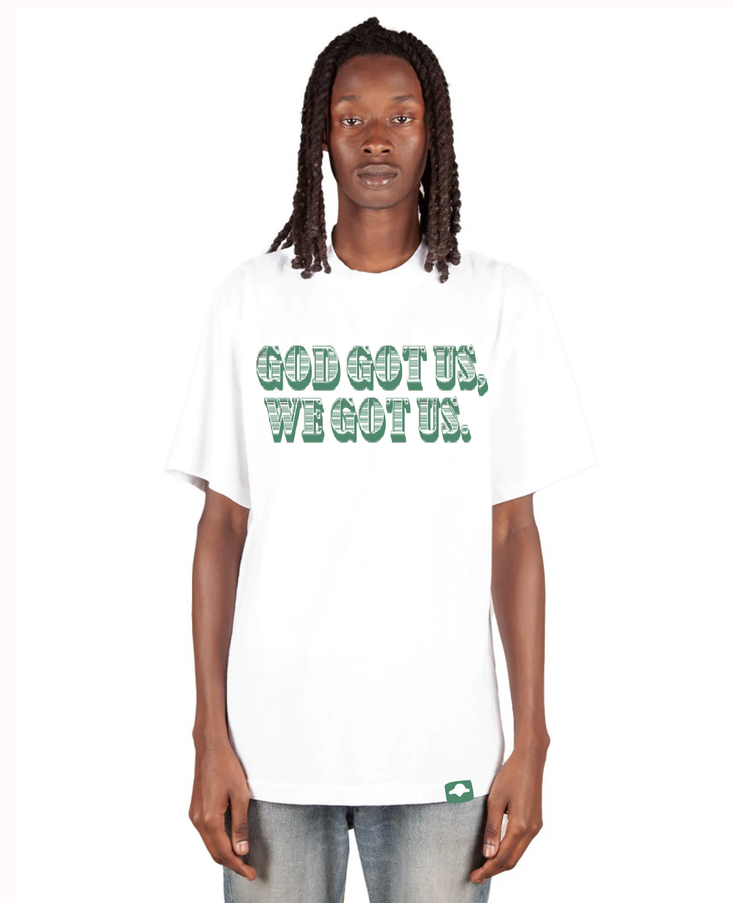 'GOD GOT US, WE GOT US.' TEE v1 (TREE AFFIRMATIONS™️)