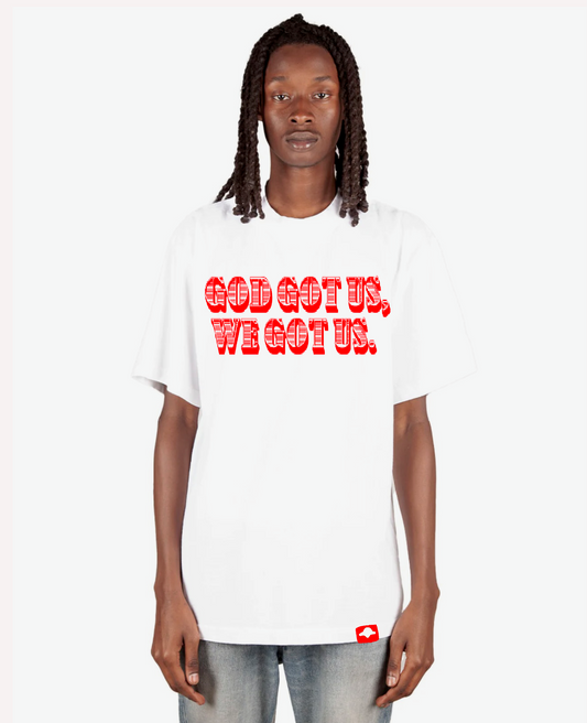 'GOD GOT US, WE GOT US.' TEE  v1          (TREE AFFIRMATIONS™️)
